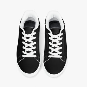 190. Classic Low-Top Leather Sneakers - Black