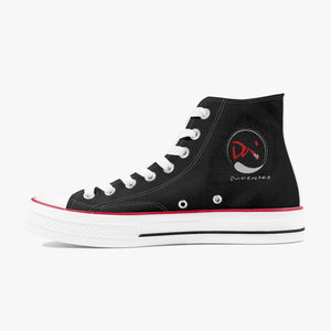 285. New High-Top Canvas Shoes - black