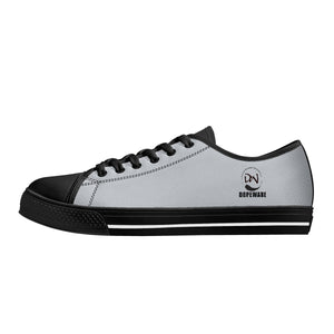 D24 Rubber Outsoles Low-Top Canvas Shoes - White