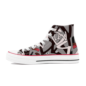 D70 High Top Canvas Shoes - Custom Design