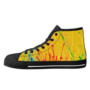 D25 High-Top Canvas Shoes - Black