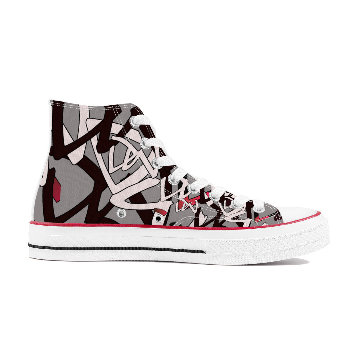 D70 High Top Canvas Shoes - Custom Design