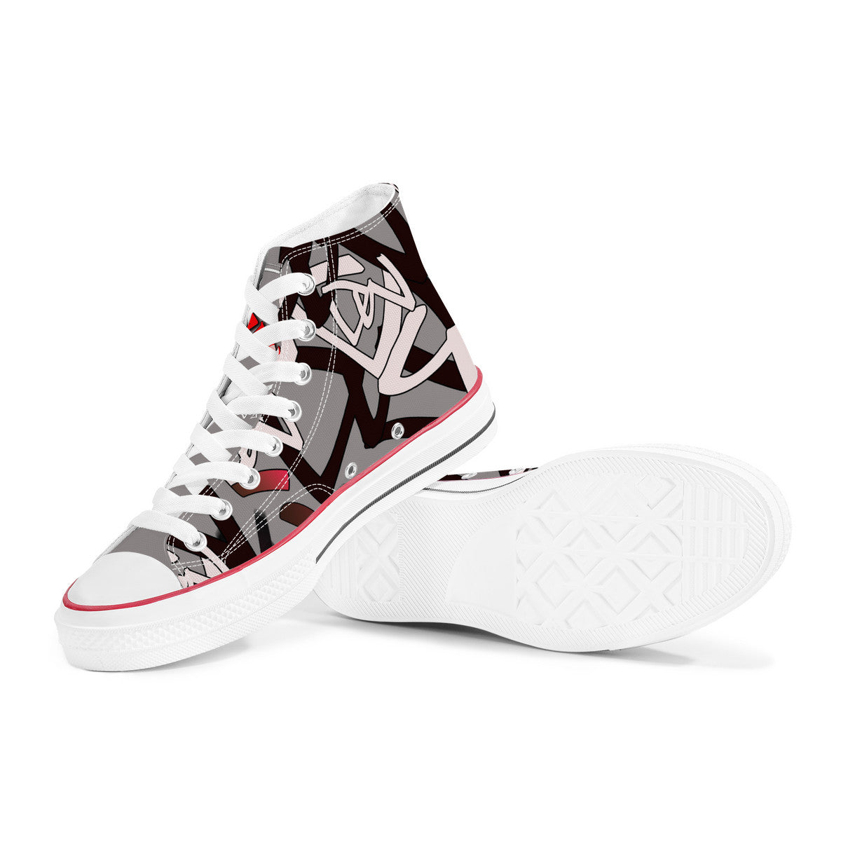 D70 High Top Canvas Shoes - Custom Design