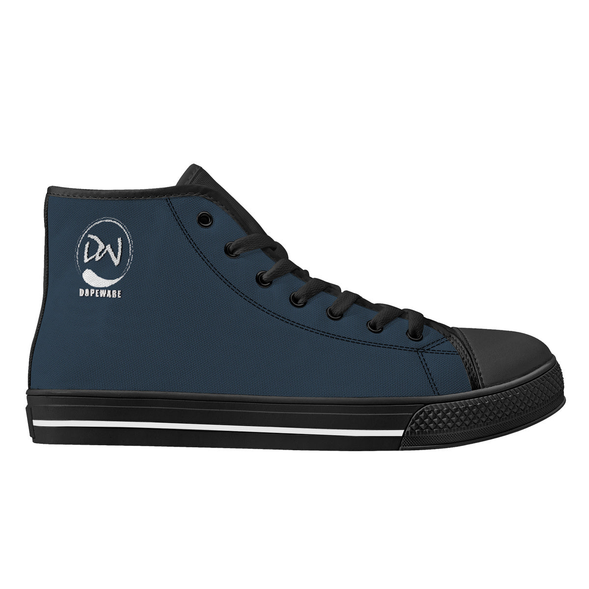 D25 High-Top Canvas Shoes - Black