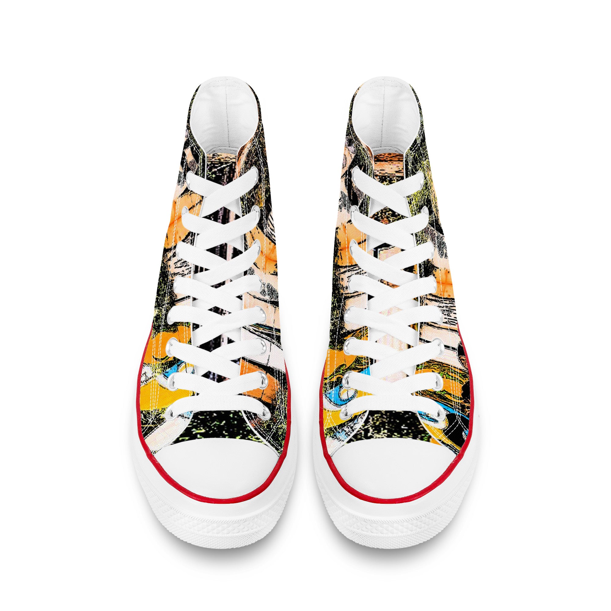 D70 High Top Canvas Shoes - Custom Design