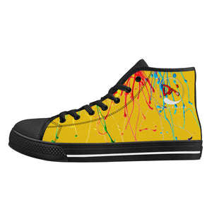 D25 High-Top Canvas Shoes - Black