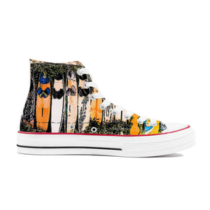 D70 High Top Canvas Shoes - Custom Design