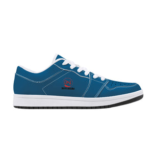 D15 Low-Top Leather Sneakers - Light Blue