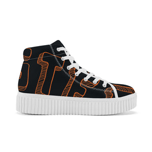 SF_F54 Women's High Top Platform Shoes