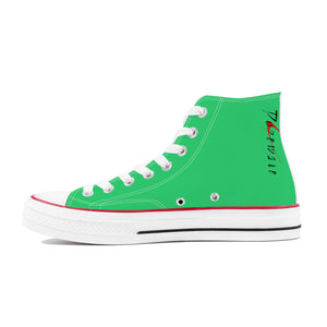 D70 High Top Canvas Shoes - Green