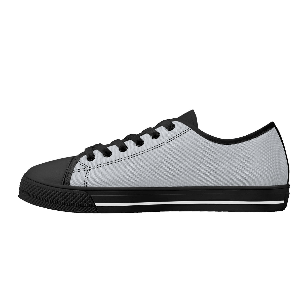 D24 Rubber Outsoles Low-Top Canvas Shoes - White