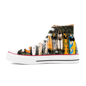 D70 High Top Canvas Shoes - Custom Design