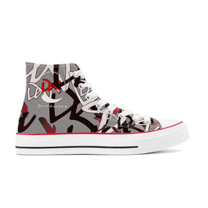 D70 High Top Canvas Shoes - Custom Design