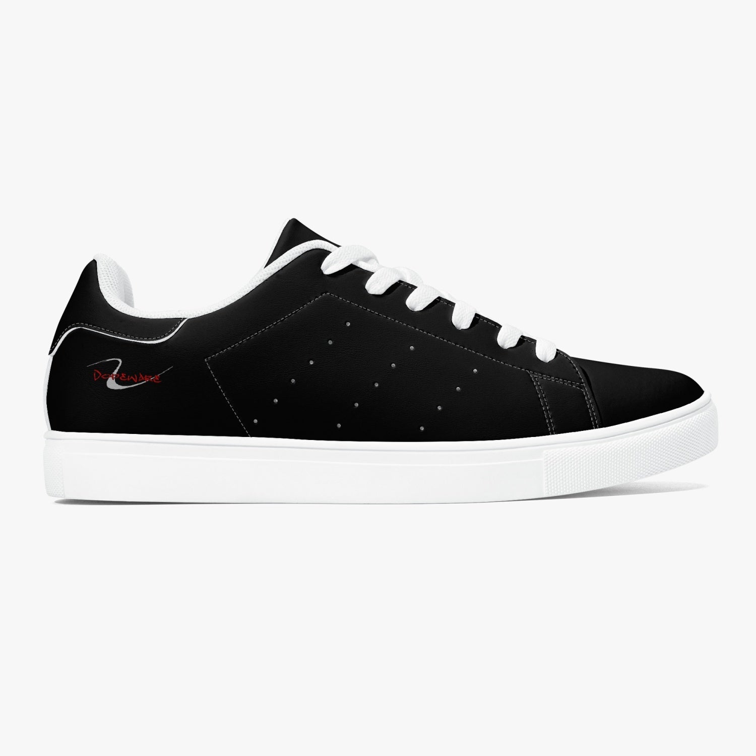 190. Classic Low-Top Leather Sneakers - Black