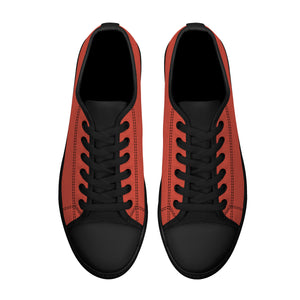 D24 Rubber Outsoles Low-Top Canvas Shoes - Red