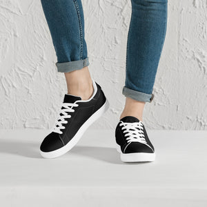 190. Classic Low-Top Leather Sneakers - Black