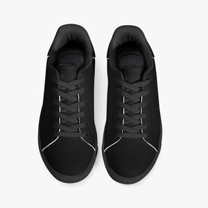 190. Classic Low-Top Leather Sneakers - Black