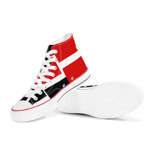 D70 High Top Canvas Shoes - White