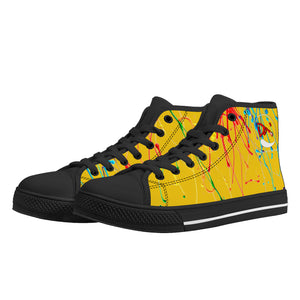 D25 High-Top Canvas Shoes - Black