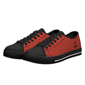 D24 Rubber Outsoles Low-Top Canvas Shoes - Red