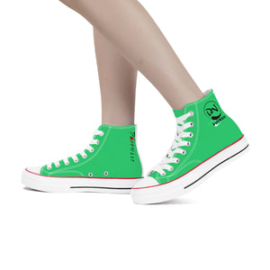 D70 High Top Canvas Shoes - Green