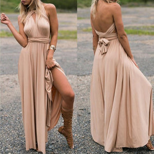 Sexy Women Multiway Wrap Convertible Boho Maxi Club Red Dress Bandage Long Dress Party Bridesmaids Infinity Robe Longue Femme