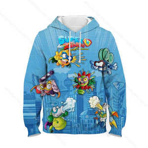 Children Super Zings Hoodie Boys Girls Cartoon 3D Printed Pullovers Kids Superzings Sweatshirt Harajuku Streetwear Spring Winter