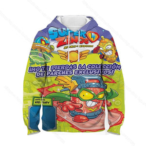 Children Super Zings Hoodie Boys Girls Cartoon 3D Printed Pullovers Kids Superzings Sweatshirt Harajuku Streetwear Spring Winter