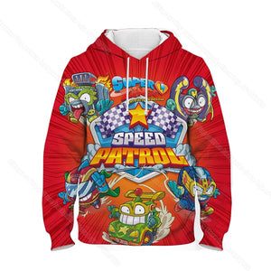 Children Super Zings Hoodie Boys Girls Cartoon 3D Printed Pullovers Kids Superzings Sweatshirt Harajuku Streetwear Spring Winter