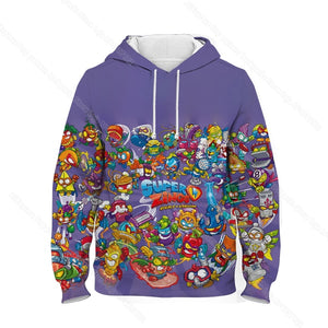 Children Super Zings Hoodie Boys Girls Cartoon 3D Printed Pullovers Kids Superzings Sweatshirt Harajuku Streetwear Spring Winter