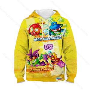 Children Super Zings Hoodie Boys Girls Cartoon 3D Printed Pullovers Kids Superzings Sweatshirt Harajuku Streetwear Spring Winter