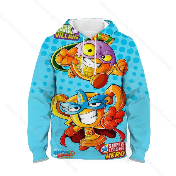 Children Super Zings Hoodie Boys Girls Cartoon 3D Printed Pullovers Kids Superzings Sweatshirt Harajuku Streetwear Spring Winter