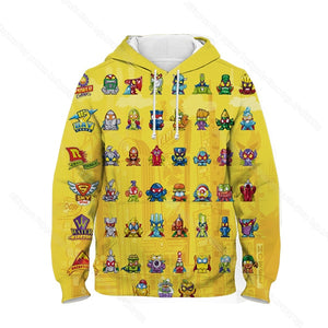 Children Super Zings Hoodie Boys Girls Cartoon 3D Printed Pullovers Kids Superzings Sweatshirt Harajuku Streetwear Spring Winter