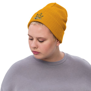 Ribbed knit beanie