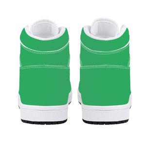 D16 High-Top Leather Sneakers - Green