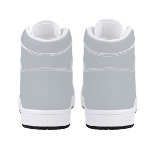 D16 High-Top Leather Sneakers - White