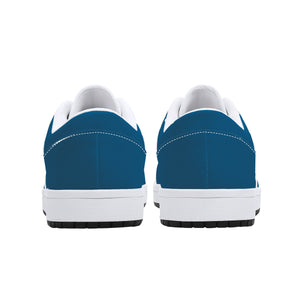 D15 Low-Top Leather Sneakers - Light Blue