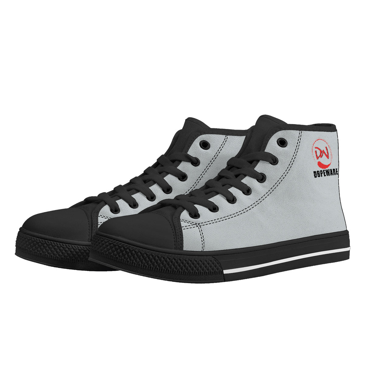 D25 High-Top Canvas Shoes - Black